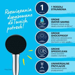 Grohe Vitalio Start słuchawka prysznicowa StarLight Chrome 26720001