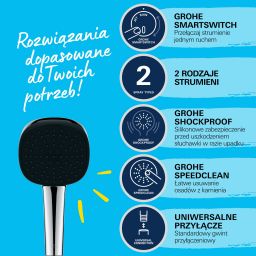 Grohe Vitalio Comfotr 110 zestaw prysznicowy chrom 26973001