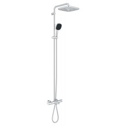 Grohe Vitalio Comfort zestaw wannowo-prysznicowy ścienny termostatyczny z deszczownicą chrom 26984001