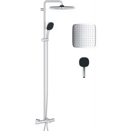 Grohe Vitalio Comfort zestaw wannowo-prysznicowy ścienny termostatyczny z deszczownicą chrom 26984001
