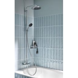 Grohe Vitalio Start System zestaw wannowo-prysznicowy ścienny termostatyczny z deszczownicą chrom 26988001