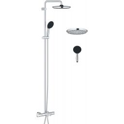Grohe Vitalio Start System zestaw wannowo-prysznicowy ścienny termostatyczny z deszczownicą chrom 26988001
