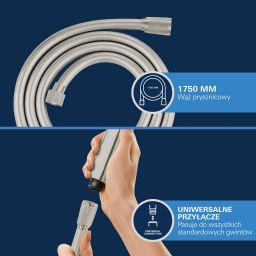 Grohe Silverflex wąż prysznicowy 175 cm SuperSteel 28388DC0
