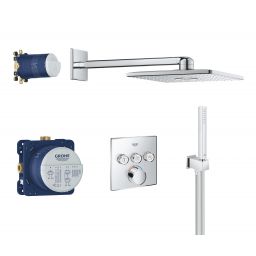 Grohe SmartControl zestaw prysznicowy podtynkowy z deszczownicą StarLight Chrome 34712000
