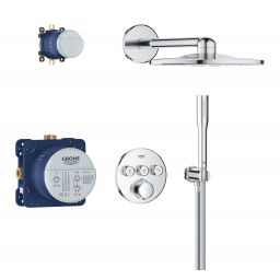Grohe Precision Smartcontrol zestaw prysznicowy podtynkowy termostatyczny z deszczownicą chrom 34874000