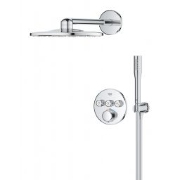 Grohe Precision Smartcontrol zestaw prysznicowy podtynkowy termostatyczny z deszczownicą chrom 34874000