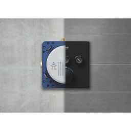 Grohe Precision Smartcontrol zestaw wannowo-prysznicowy podtynkowy termostatyczny z deszczownicą czarny mat 348742430