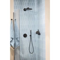 Grohe Precision Smartcontrol zestaw wannowo-prysznicowy podtynkowy termostatyczny z deszczownicą czarny mat 348742430
