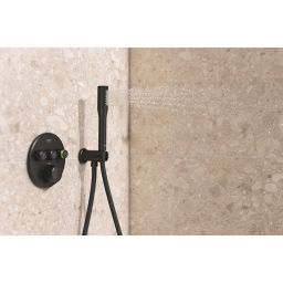Grohe Precision Smartcontrol zestaw wannowo-prysznicowy podtynkowy termostatyczny z deszczownicą czarny mat 348742430