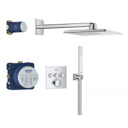 Grohe Precision Smartcontrol zestaw prysznicowy podtynkowy termostatyczny z deszczownicą chrom 34875000