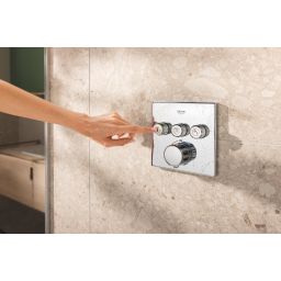 Grohe Precision Smartcontrol zestaw prysznicowy podtynkowy termostatyczny z deszczownicą chrom 34875000
