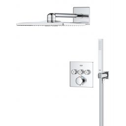 Grohe Precision Smartcontrol zestaw prysznicowy podtynkowy termostatyczny z deszczownicą chrom 34875000