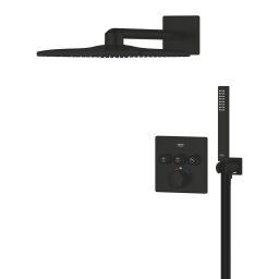 Grohe SmartControl zestaw wannowo-prysznicowy podtynkowy termostatyczny czarny mat 348752430