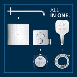 Grohe Precision Smartcontrol zestaw prysznicowy podtynkowy termostatyczny z deszczownicą chrom 34876000