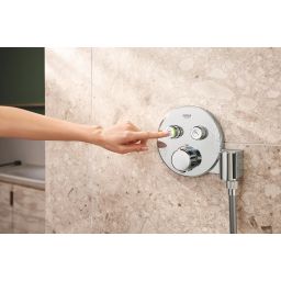 Grohe Precision Smartcontrol zestaw prysznicowy podtynkowy termostatyczny z deszczownicą chrom 34877000