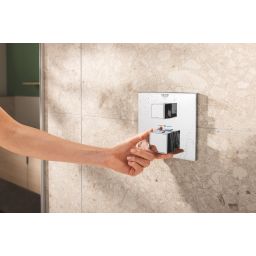 Grohe Precision Cube zestaw prysznicowy podtynkowy termostatyczny z deszczownicą chrom 34879000