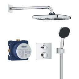 Grohe Vitalio Comfort zestaw prysznicowy podtynkowy termostatyczny z deszczownicą chrom 34882000