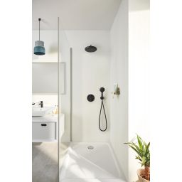 Grohe Vitalio Start zestaw prysznicowy podtynkowy termostatyczny z deszczownicą czarny 348832430