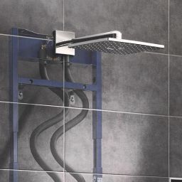 Grohe Rainshower 310 SmartActive Cube deszczownica 31 cm kwadratowa z ramieniem ściennym chrom 26479000