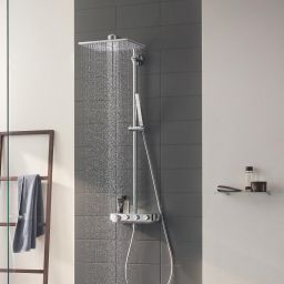 Grohe Euphoria zestaw prysznicowy ścienny termostatyczny z deszczownicą StarLight Chrome 26508000