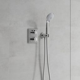 Grohe Grohtherm zestaw prysznicowy podtynkowy termostatyczny z deszczownicą StarLight Chrome 34734000