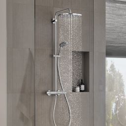 Grohe Vitalio Joy XXL zestaw prysznicowy ścienny termostatyczny z deszczownicą chrom 26400001