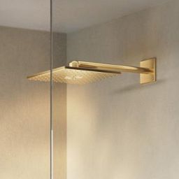 Grohe Rainshower 310 SmartActive Cube deszczownica 31 cm kwadratowa z ramieniem ściennym brushed cool sunrise 26479GN0