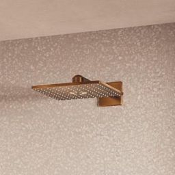 Grohe Rainshower 310 SmartActive Cube deszczownica 31 cm kwadratowa z ramieniem ściennym brushed warm sunset 26479DL0