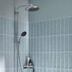 Grohe Vitalio Start System zestaw wannowo-prysznicowy ścienny termostatyczny z deszczownicą chrom 26988001