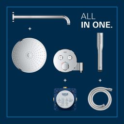 Grohe Precision Smartcontrol zestaw prysznicowy podtynkowy termostatyczny z deszczownicą chrom 34878000
