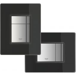 Grohe Skate Cosmopolitan przycisk spłukujący ze szklaną płytką aksamitny czarny 38845KS0