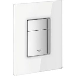 Grohe Skate Cosmopolitan przycisk spłukujący ze szklaną płytką szlachetna biel 38845LS0