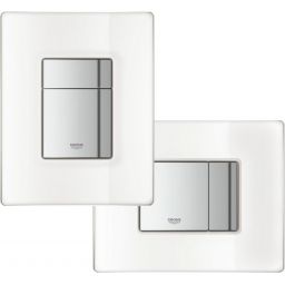 Grohe Skate Cosmopolitan przycisk spłukujący ze szklaną płytką szlachetna biel 38845LS0