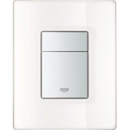Grohe Skate Cosmopolitan przycisk spłukujący ze szklaną płytką szlachetna biel 38845LS0