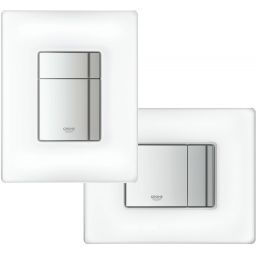 Grohe Skate Cosmopolitan przycisk spłukujący ze szklaną płytką chrom/biel DaVinci 38845MF0