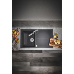 Grohe K400 zlewozmywak granitowy 86x50 cm czarny 31640AP0