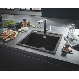 Grohe K700 zlewozmywak granitowy 56x51 cm czarny 31651AP0