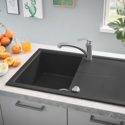 Grohe K400 zlewozmywak granitowy 78x50 cm czarny 31639AP0