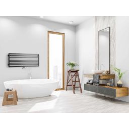 P.M.H. Avento Frame grzejnik łazienkowy 121x48 cm czarny połysk AVFXLB
