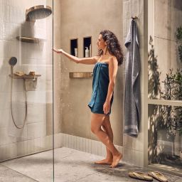 Hansgrohe RainSelect bateria wannowo-prysznicowa podtynkowa termostatyczna brąz szczotkowany 15381140