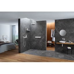 Hansgrohe RainSelect bateria wannowo-prysznicowa podtynkowa czarny chrom szczotkowany 15381340