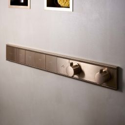 Hansgrohe RainSelect bateria wannowo-prysznicowa podtynkowa termostatyczna brąz szczotkowany 15384140