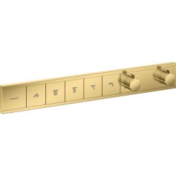 Hansgrohe RainSelect bateria wannowo-prysznicowa podtynkowa termostatyczna złoty optyczny polerowany 15384990
