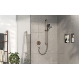 Hansgrohe ShowerSelect Comfort S bateria prysznicowa podtynkowa termostatyczna brąz szczotkowany 15553140