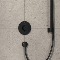Hansgrohe ShowerSelect Comfort S bateria prysznicowa podtynkowa termostatyczna czarny mat 15553670