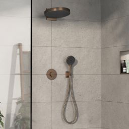 Hansgrohe ShowerSelect Comfort S bateria wannowo-prysznicowa podtynkowa termostatyczna brąz szczotkowany 15554140