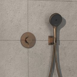 Hansgrohe ShowerSelect Comfort S bateria wannowo-prysznicowa podtynkowa termostatyczna brąz szczotkowany 15554140
