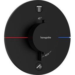 Hansgrohe ShowerSelect Comfort S bateria wannowo-prysznicowa podtynkowa termostatyczna czarny mat 15554670
