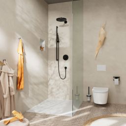 Hansgrohe ShowerSelect Comfort S bateria wannowo-prysznicowa podtynkowa termostatyczna czarny mat 15554670