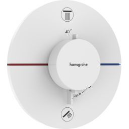 Hansgrohe ShowerSelect Comfort S bateria wannowo-prysznicowa podtynkowa termostatyczna biały mat 15554700